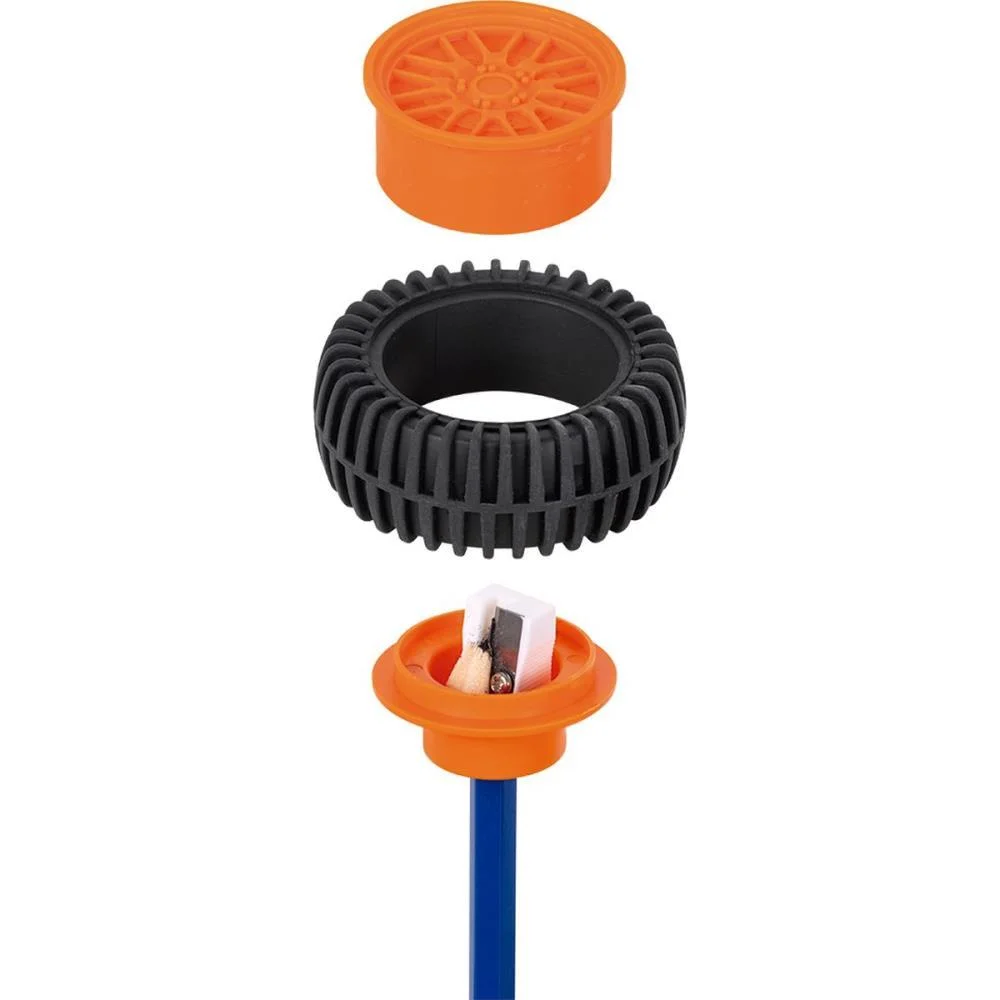 Apontador Com Deposito Xtreme C/Borracha 4Cores Brw (Dp.c/12) - imagem 8