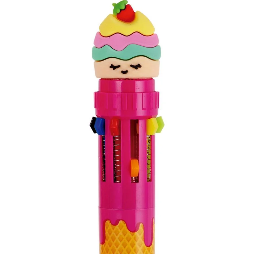 Caneta Esferografica Divert Tutti Frutti 0.7M 10Cor Brw (Dp.c/12) - imagem 6