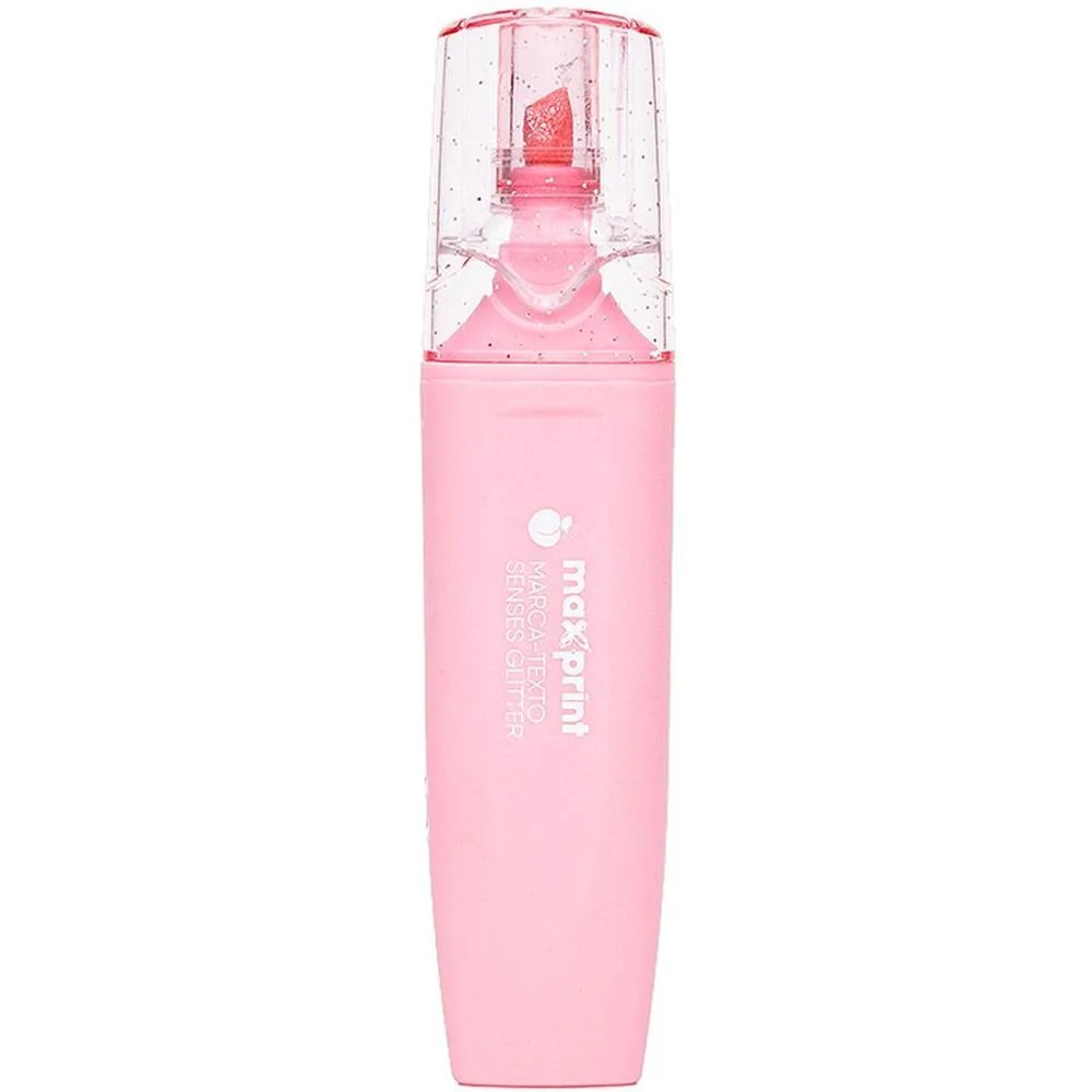 Caneta Marca Texto 4 Cores Glitter Com Cheirinho Maxprint (Estojo) - imagem 9