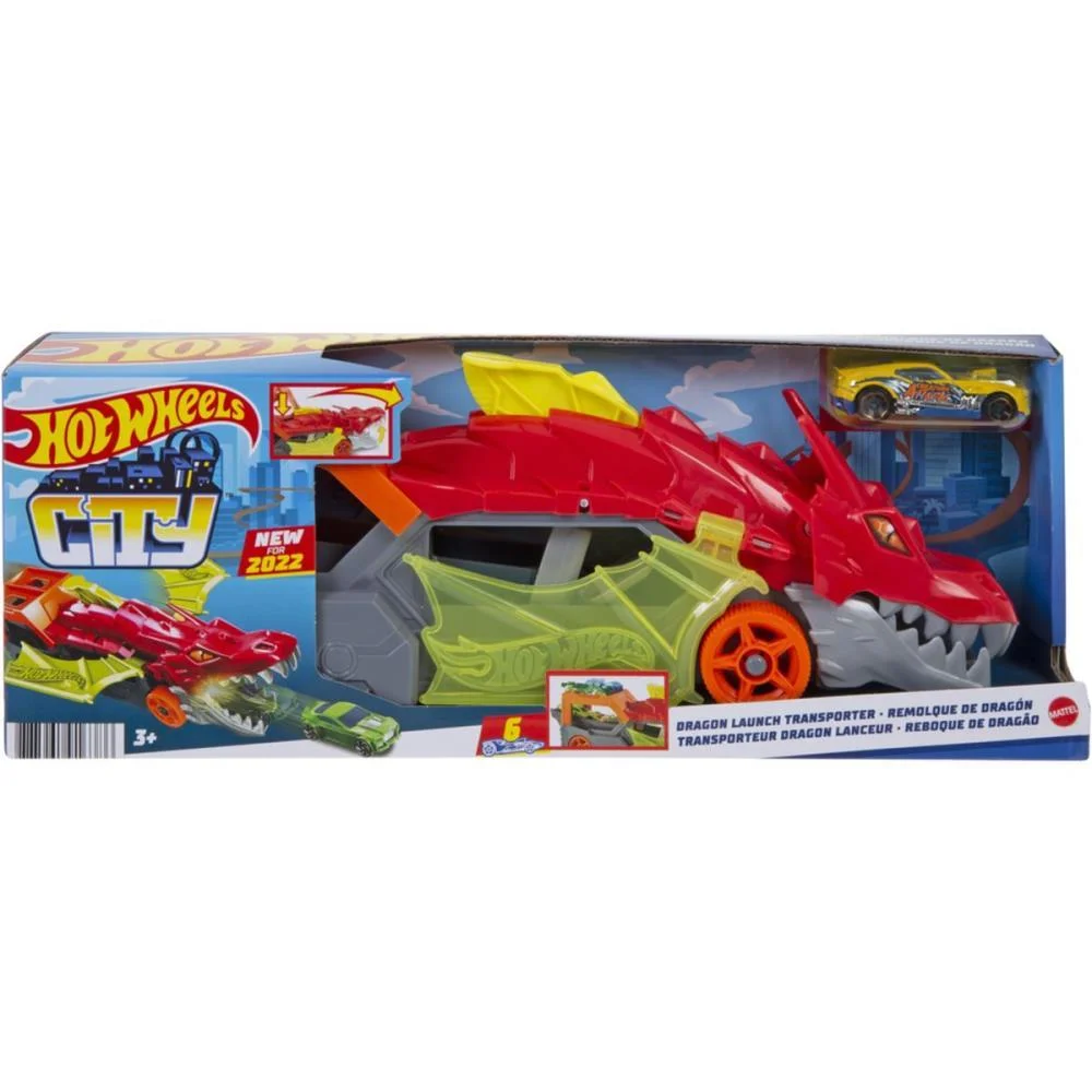 Hot Wheels Pista City Reboque De Dragão Mattel (Unidade) - imagem 8