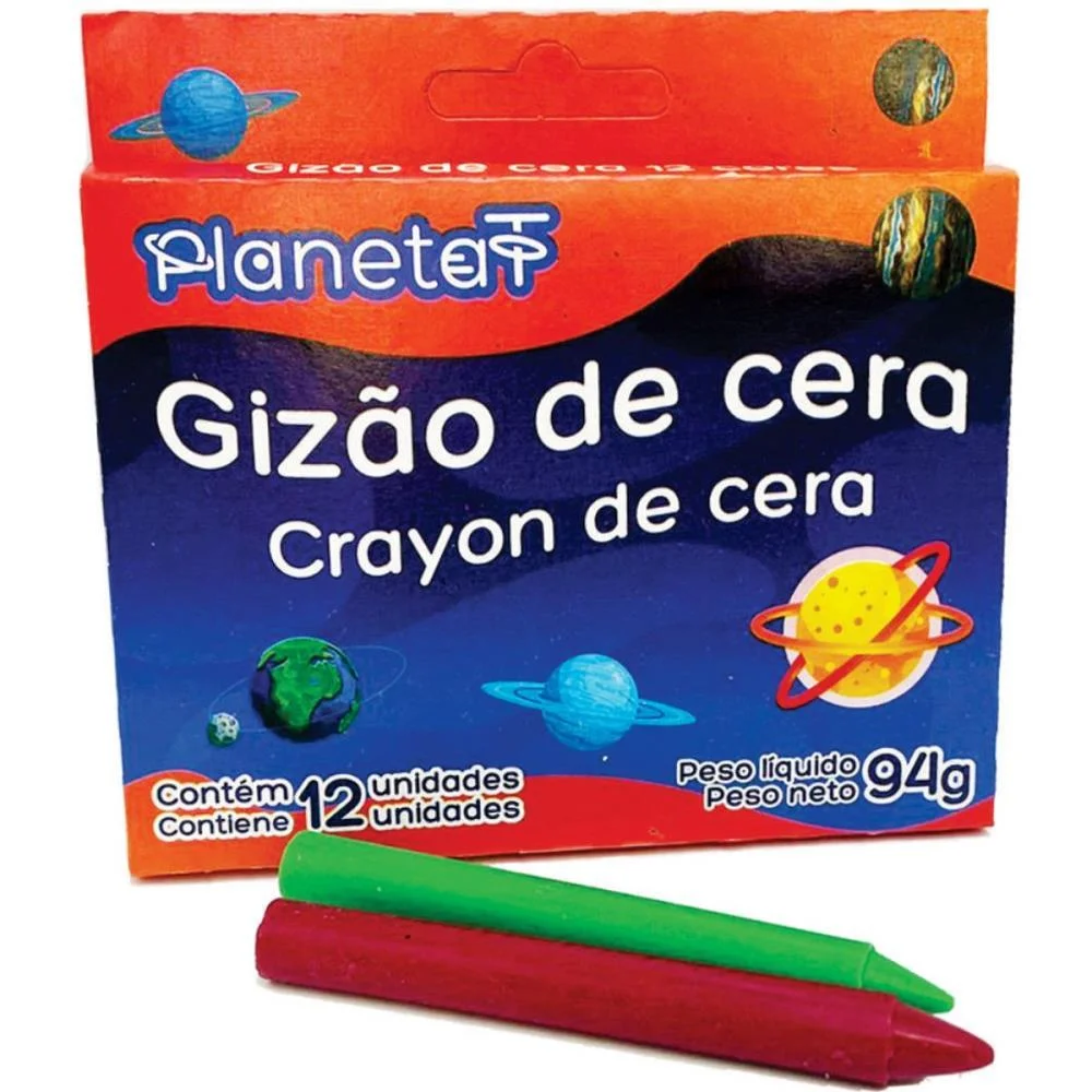 Giz De Cera Jumbo 12 Cores V.m.p. (Pct.c/12) - imagem 3