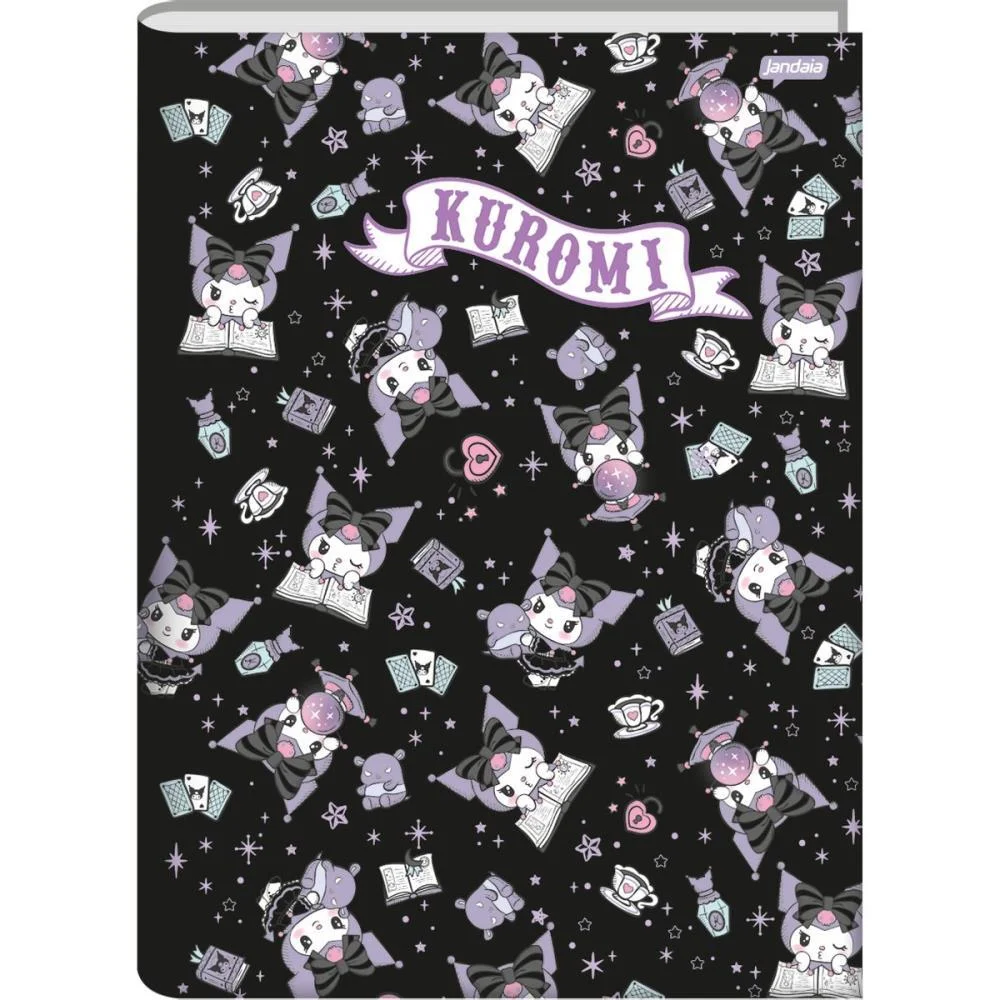 Caderno Brochurao Capa Dura Kuromi 80 Fls Jandaia (Pct.c/05) - imagem 5