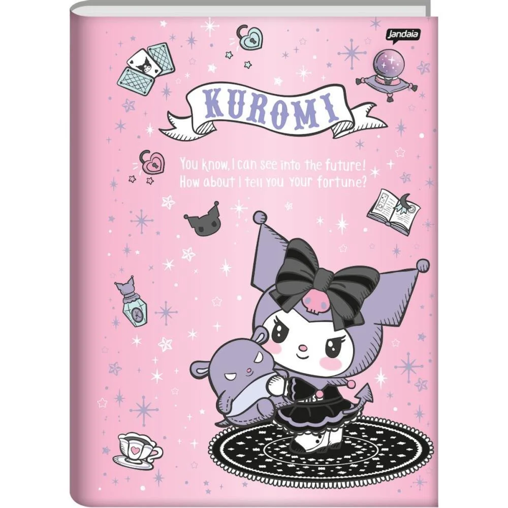 Caderno Brochurao Capa Dura Kuromi 80 Fls Jandaia (Pct.c/05) - imagem 7
