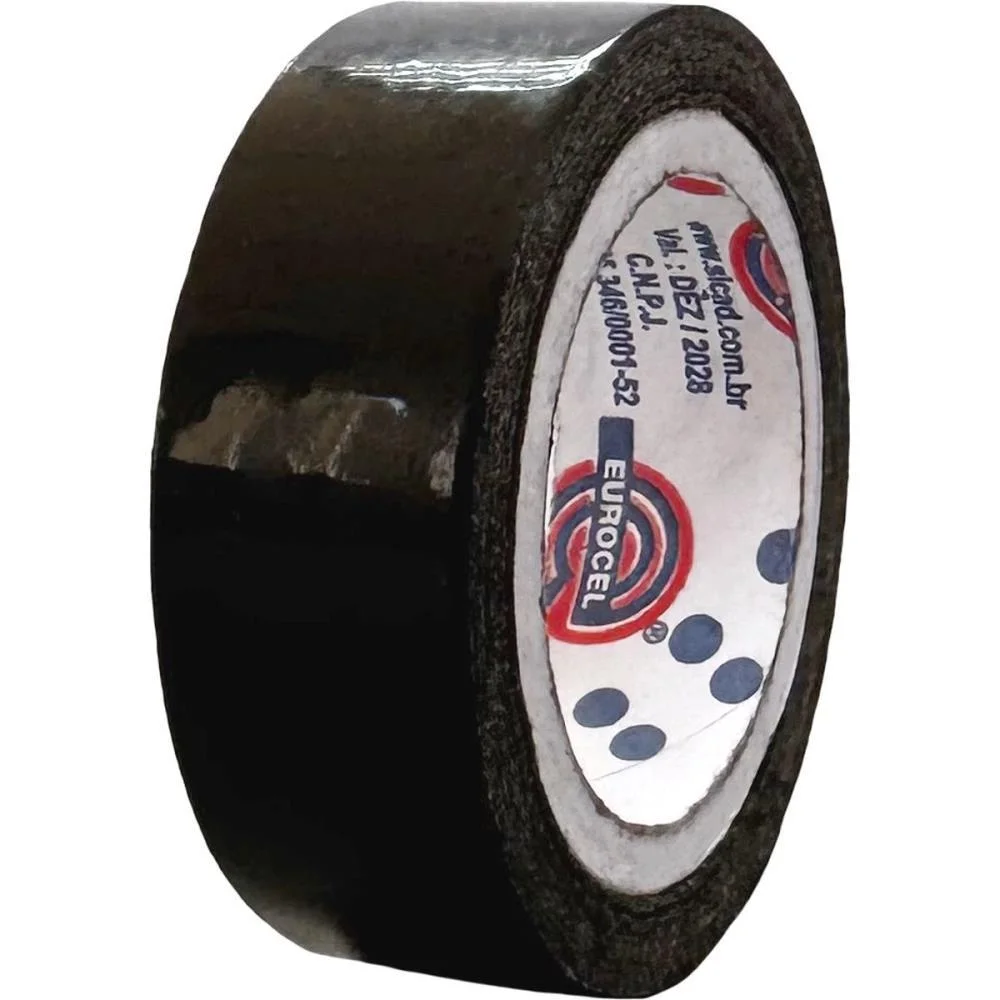 Fita Adesiva Pp 2000 12Mmx10M Preta Eurocel (Pct.c/10) - imagem 4