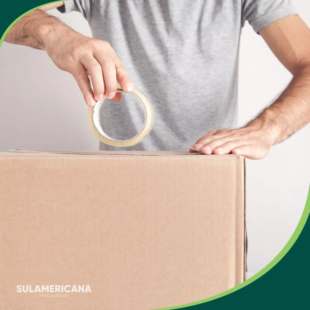 Fita Para Empacotamento Sulamericana 24Mmx40M Transp. Sulamericana (Pct.c/05) - imagem 6