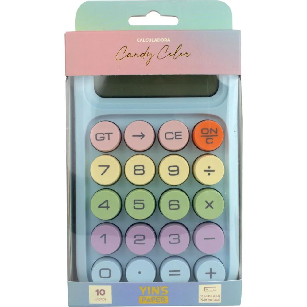 Calculadora De Mesa 10 Dig. Candy Color (S) Yins (Unidade) - imagem 2