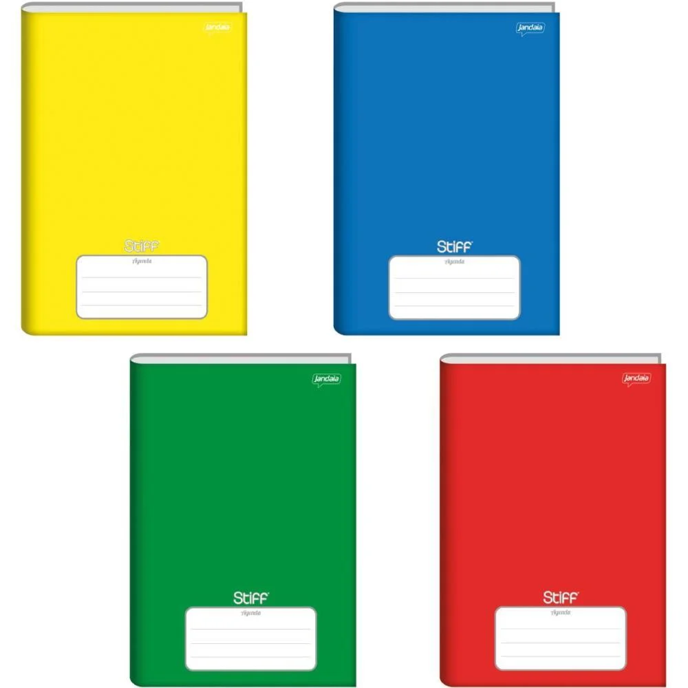 Agenda Permanente Stiff Escolar Cd 96Fls 134X200 Jandaia (Pct.c/04) - imagem 2