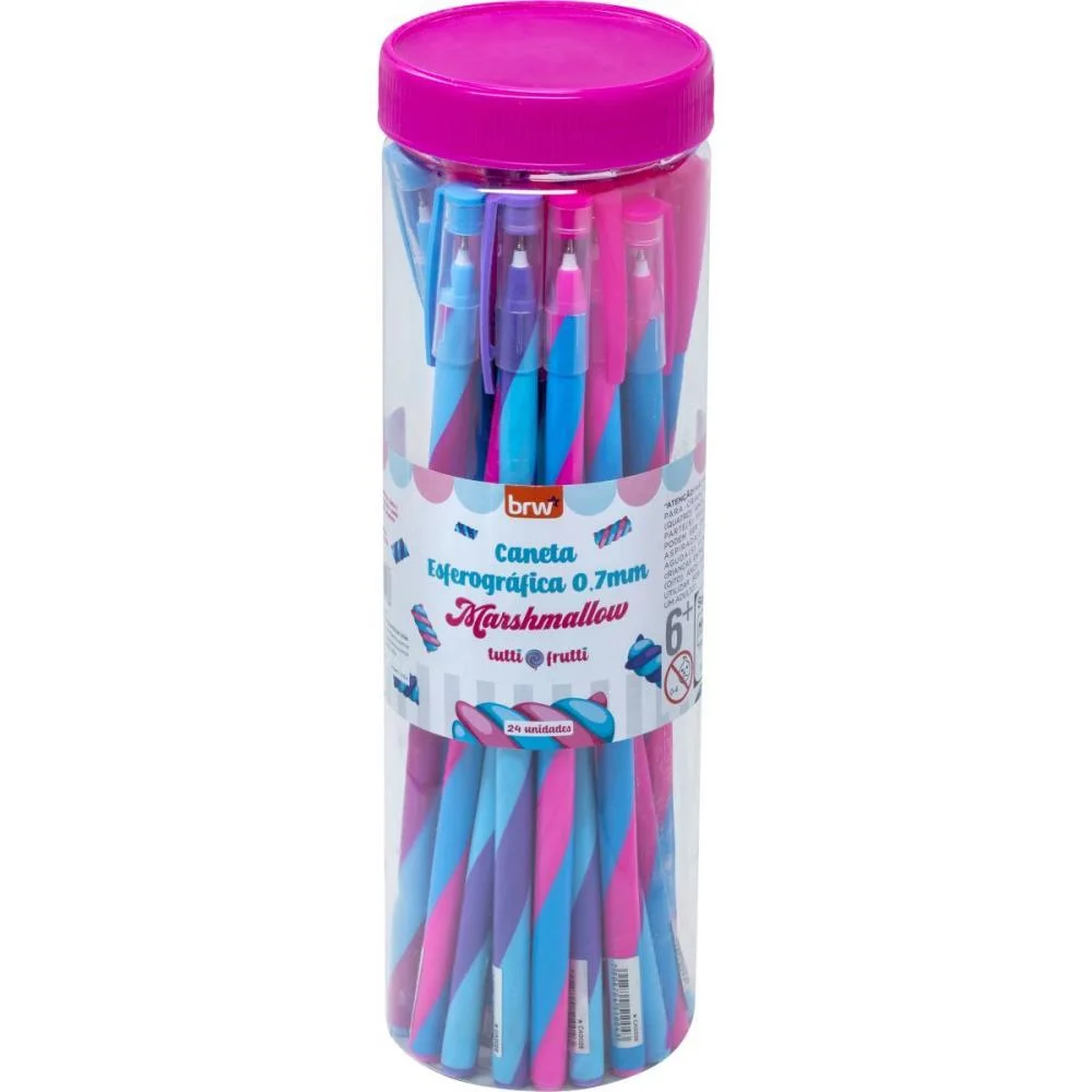 Caneta Esferografica Marshmallow 0,7Mm (S) Brw (Pote-24) - imagem 2