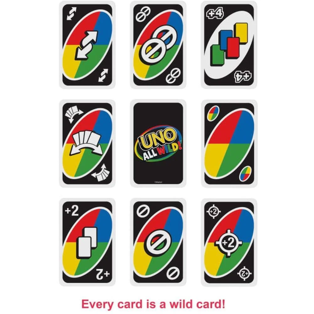 Jogo De Cartas Uno All Wild Mattel (Unidade) - imagem 5