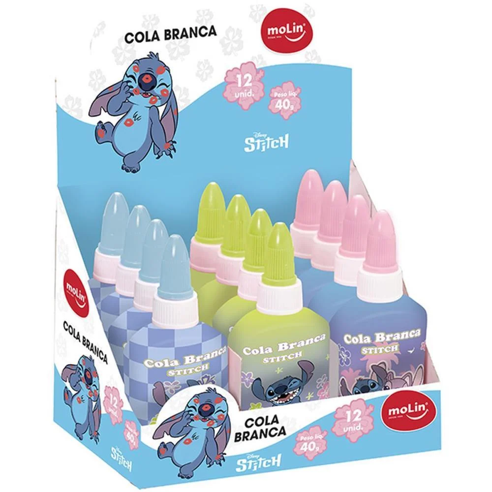 Cola Escolar Stitch 40G Molin (Dp.c/12) - imagem 4