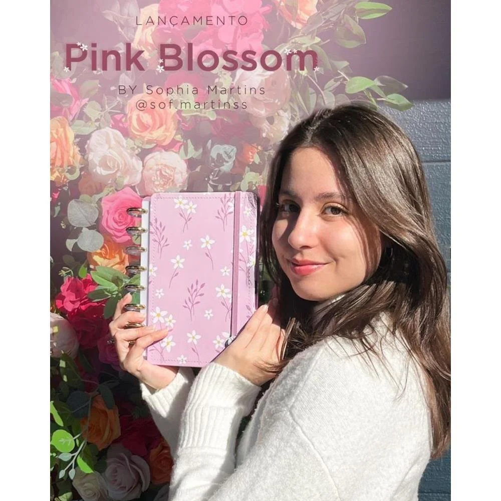 Caderno Inteligente A5 Pink Blossom  By Sof 80Fls Caderno Inteligente (Unidade) - imagem 7