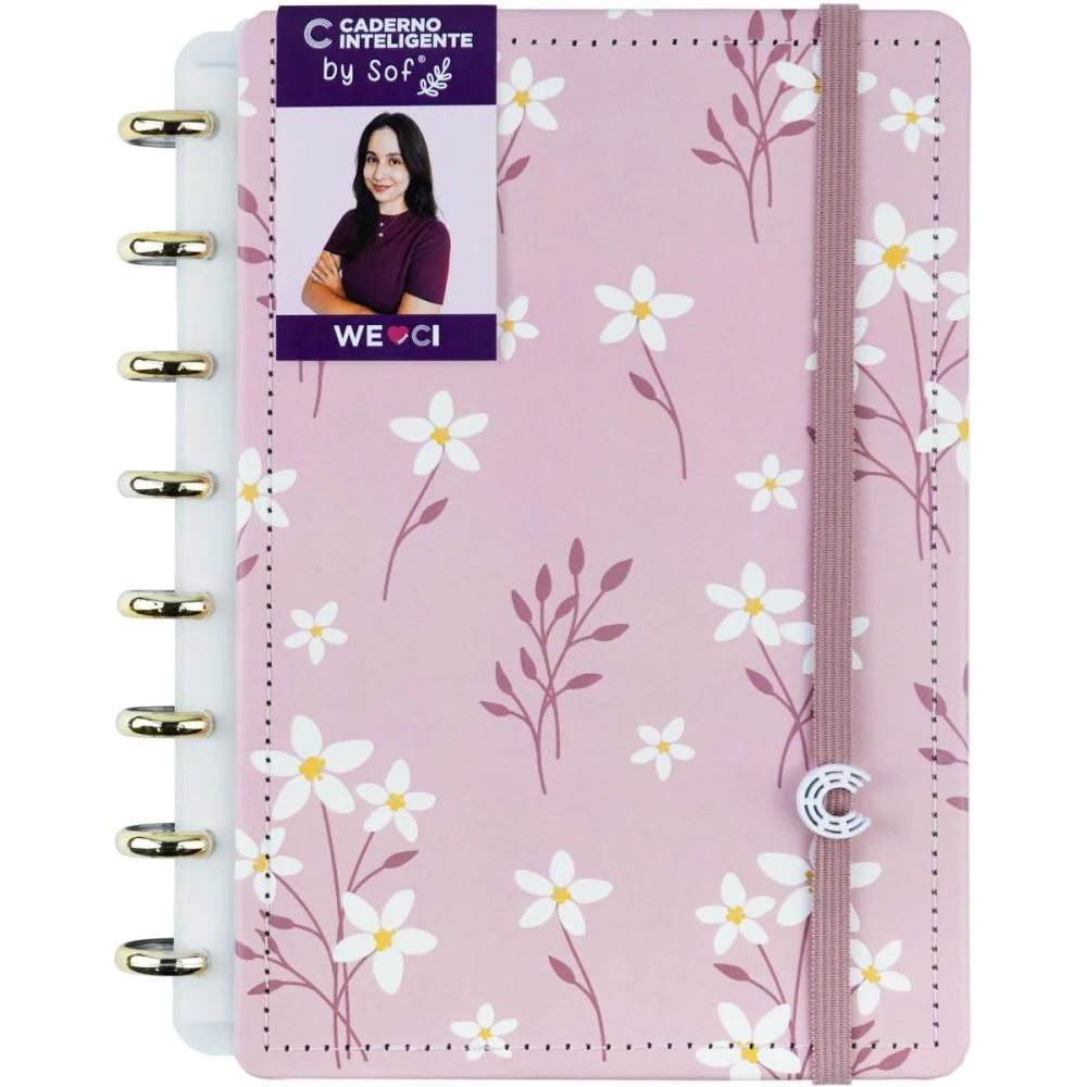 Caderno Inteligente A5 Pink Blossom  By Sof 80Fls Caderno Inteligente (Unidade) - imagem 8