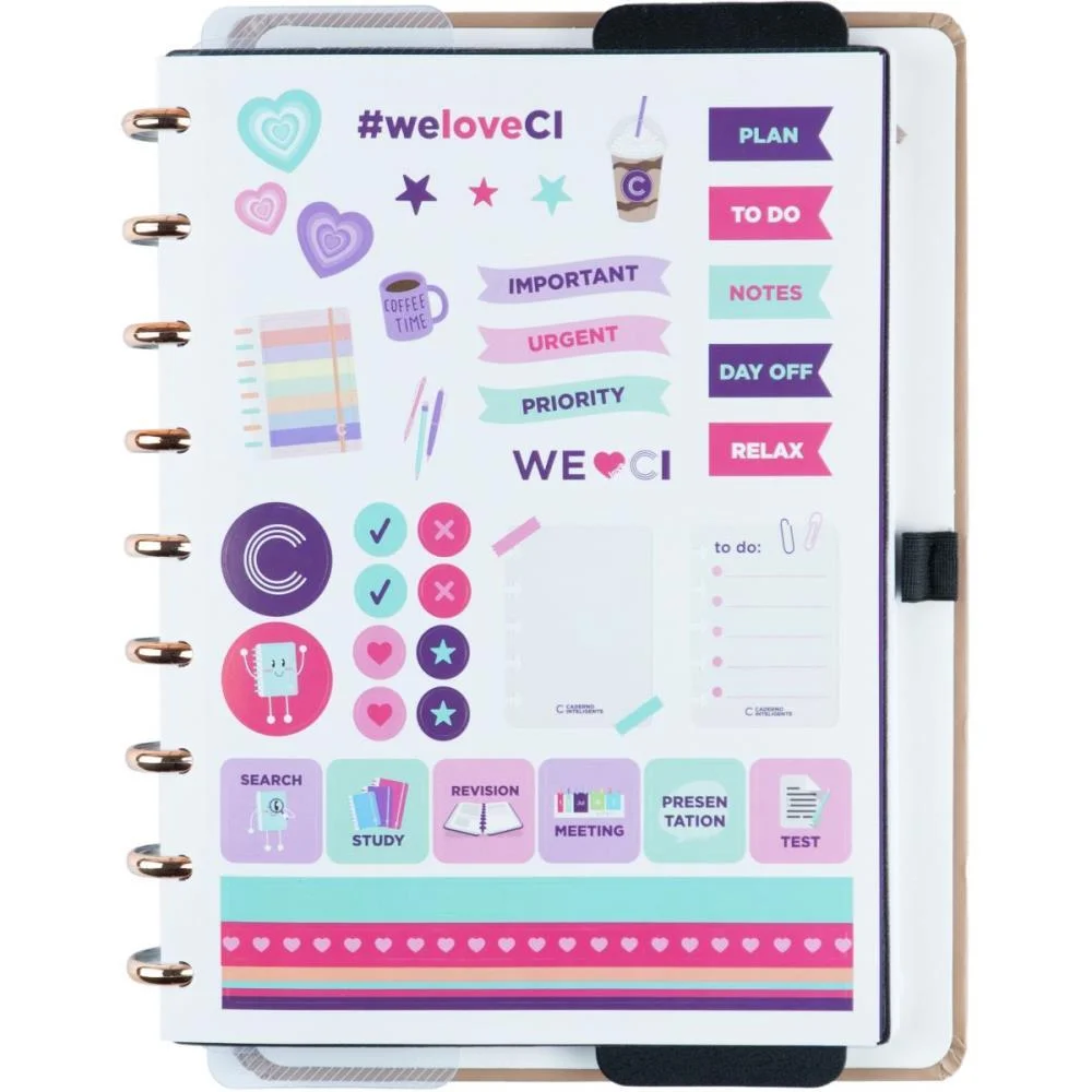 Caderno Inteligente Medio Cappuccino 80Fls 190X255Mm Caderno Inteligente (Unidade) - imagem 3