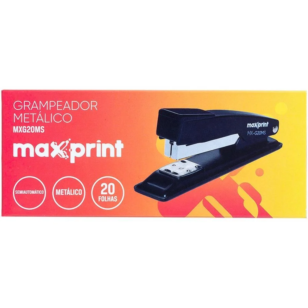 Grampeador Metal Mx-G20Ms Semiautomatico P/20Fl Maxprint (Unidade) - imagem 7