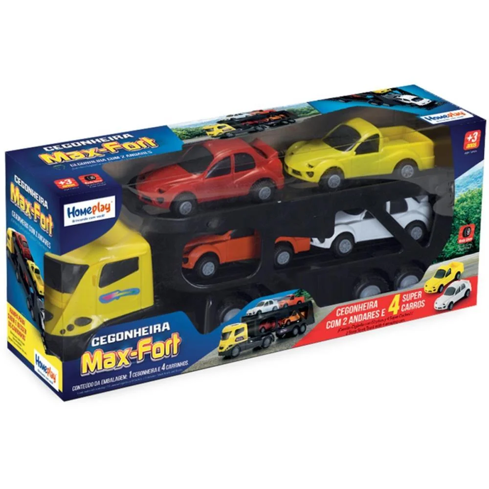 Caminhao Cegonheira Maxfort C/4 Carro S Homeplay (Unidade) - imagem 4