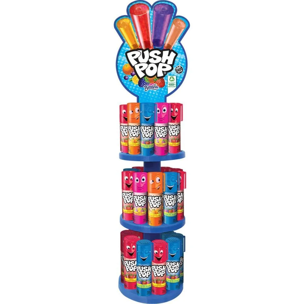 Doce Push Pop Tradicional Torre Bazooka Candy C/ 30 Unidades - imagem 5