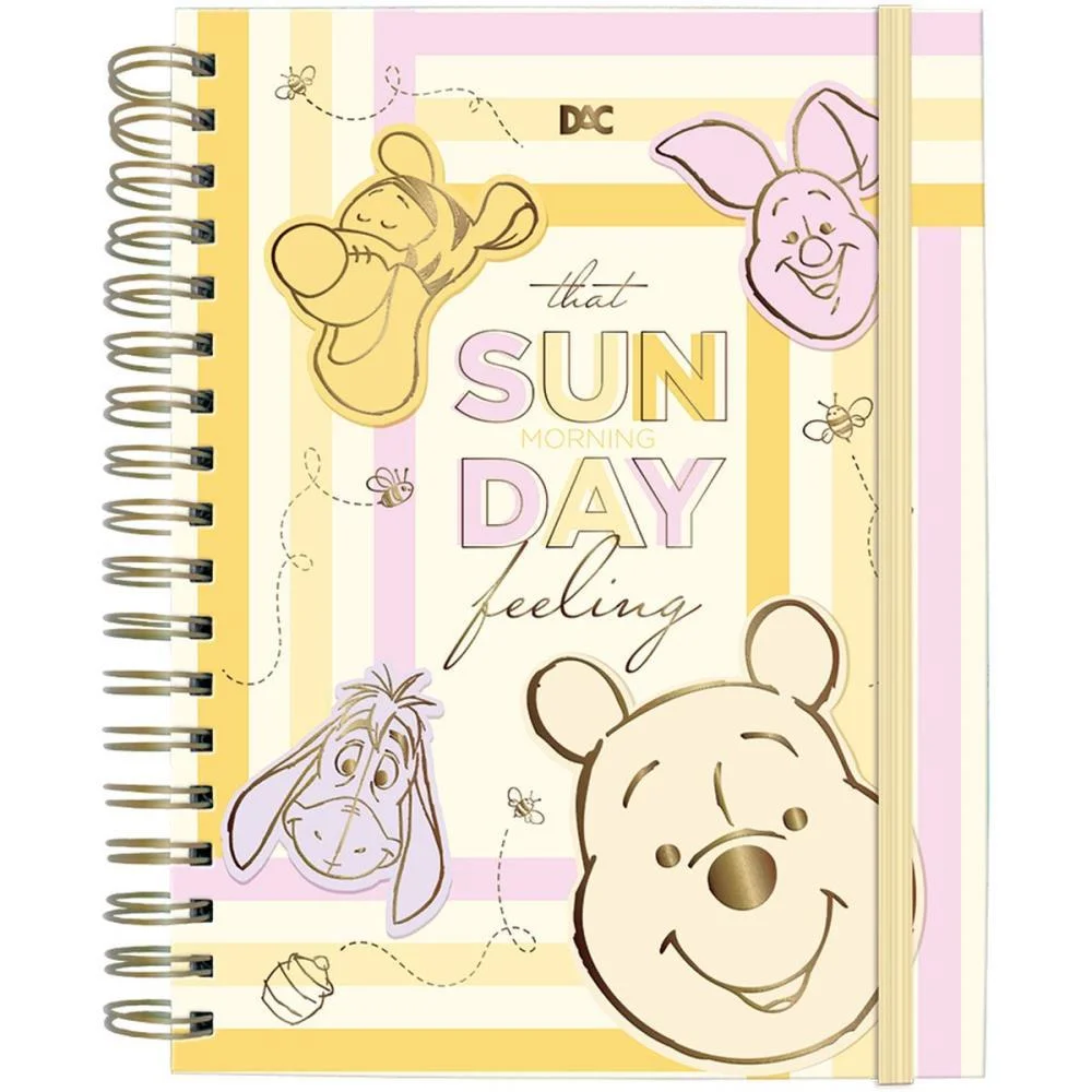Caderno 01X1 Capa Dura Pooh Smart C/Elastico 80Fls Dac (Unidade) - imagem 3