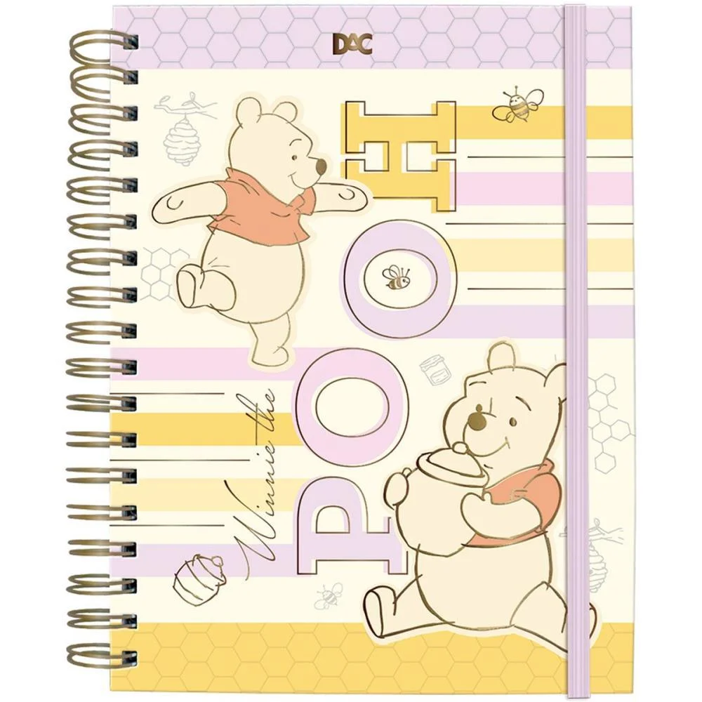 Caderno 01X1 Cp.dura Colegial Pooh Smart C/Elastico 80F Dac (Unidade) - imagem 3