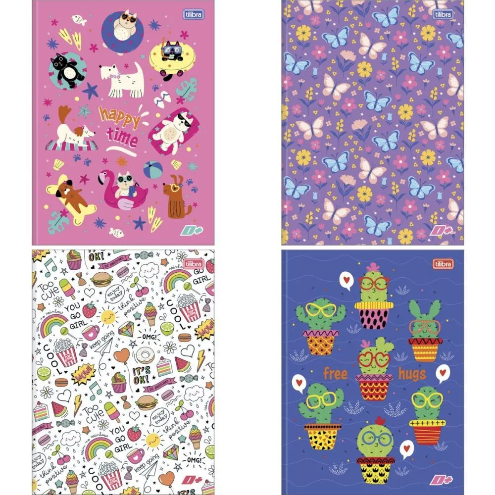Caderno Brochurao Capa Dura D+ 48Fls Feminino Tilibra (Pct.c/10) - imagem 3