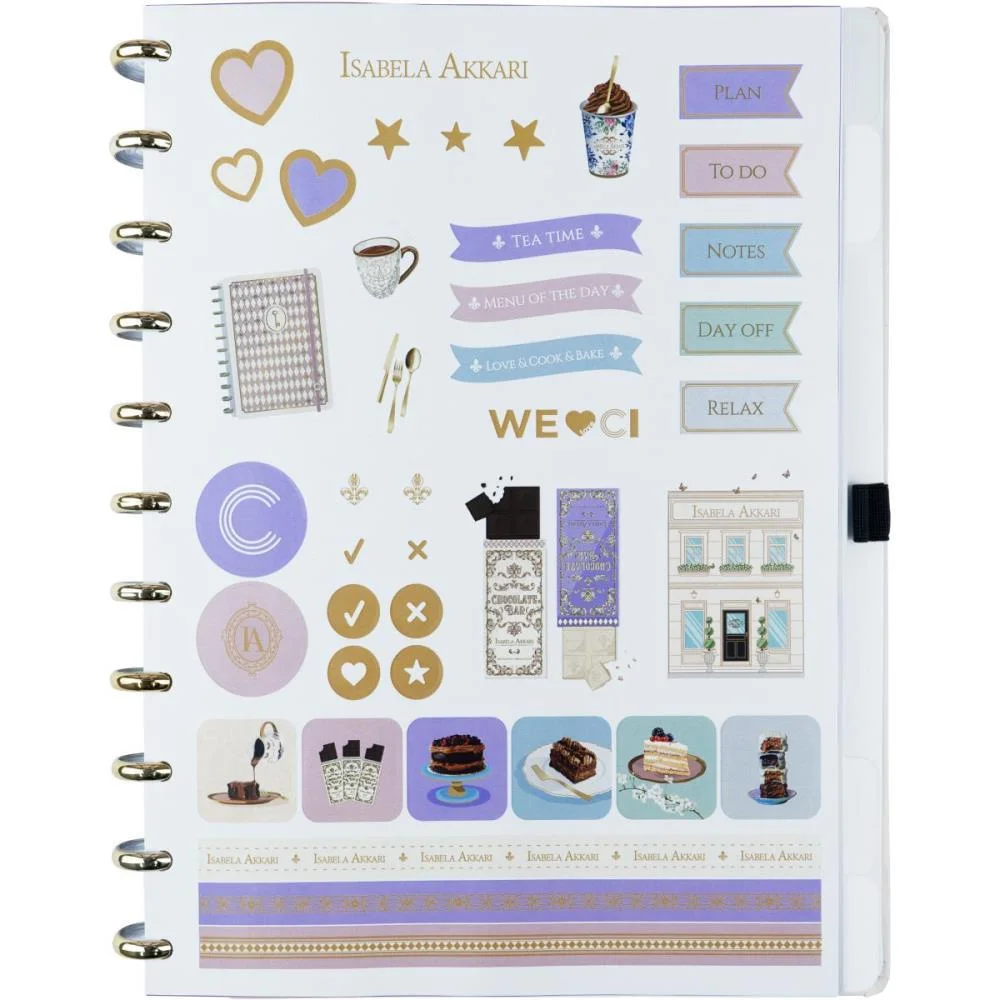 Caderno Inteligente Grande Isa Akkari Purple Key 80Fls Caderno Inteligente (Unidade) - imagem 3