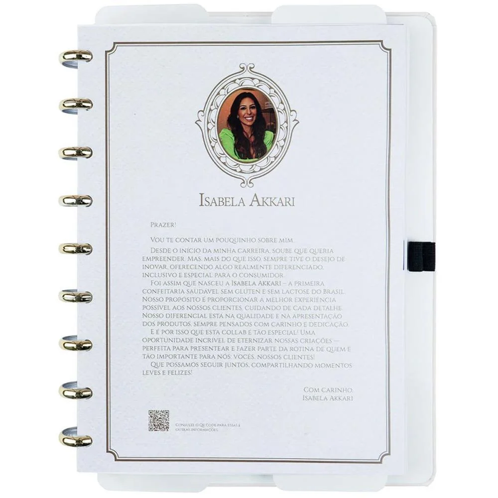 Caderno Inteligente Grande Isa Akkari Rose Key 80Fls Caderno Inteligente (Unidade) - imagem 5