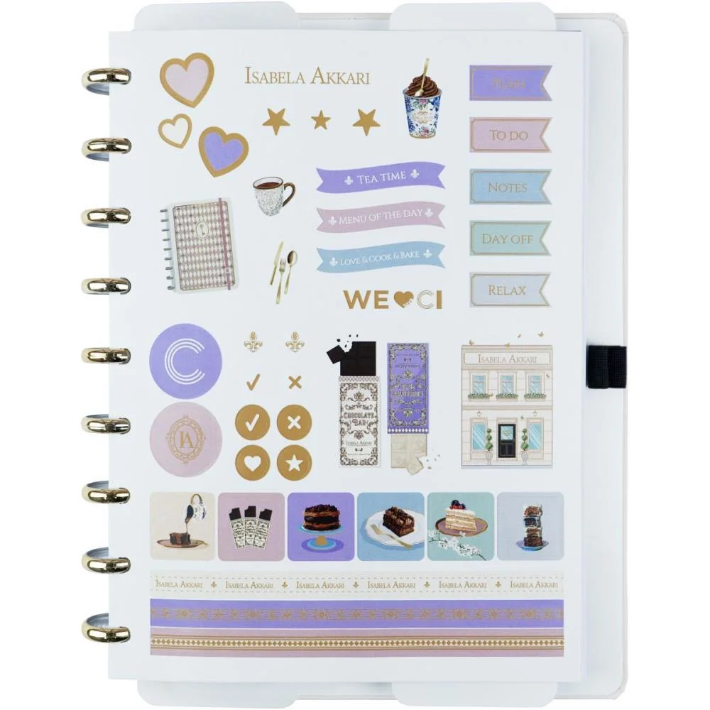 Caderno Inteligente Medio Isa Akkari Rose Key 80Fls Caderno Inteligente (Unidade) - imagem 3