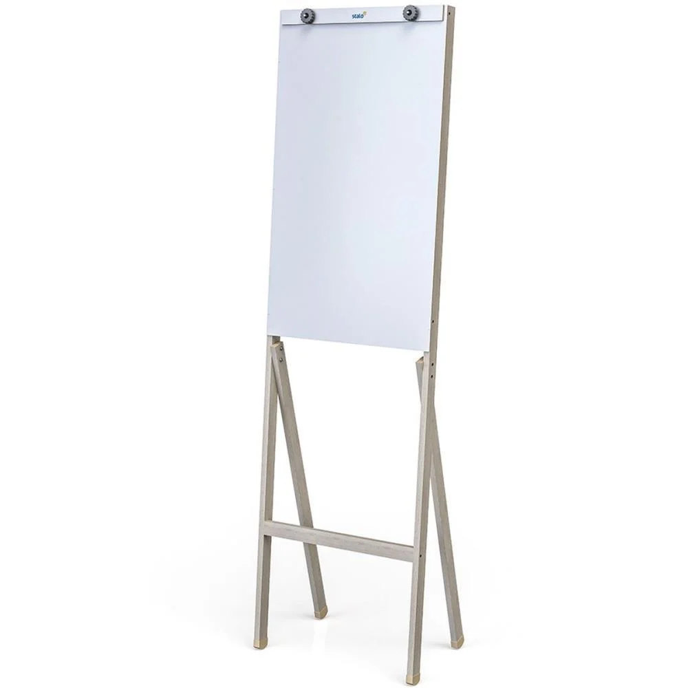 Cavalete Para Flip-Chart Mdf Slim Branco 1,80M Stalo - imagem 2
