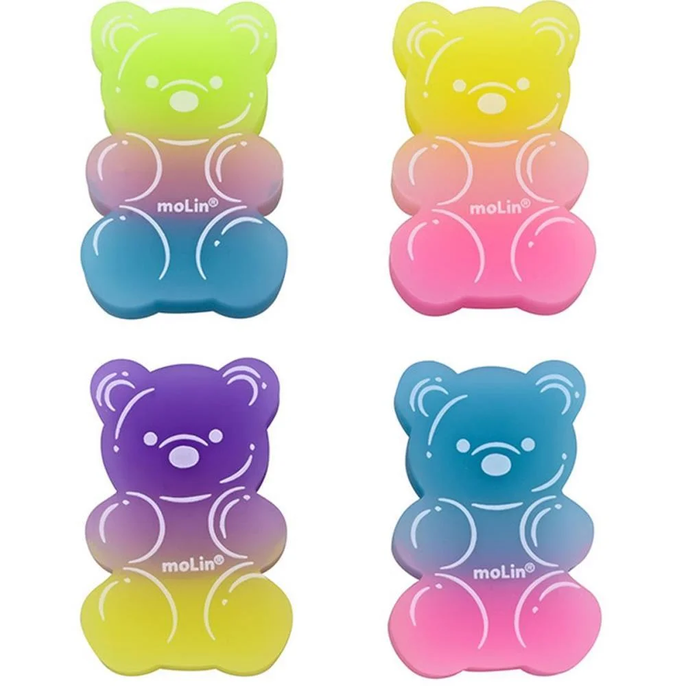 Borracha Decorada Love Urso 4 Cores Molin C/ 36 Unidades - imagem 3