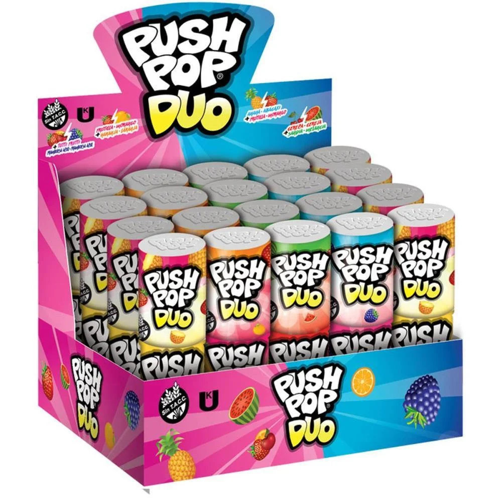 Doce Push Pop Duo Bazooka Candy C/ 20 Unidades - imagem 2
