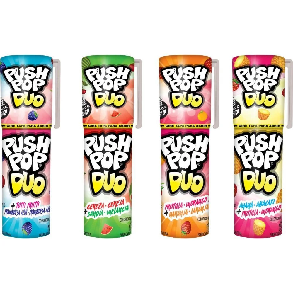 Doce Push Pop Duo Bazooka Candy C/ 20 Unidades - imagem 4