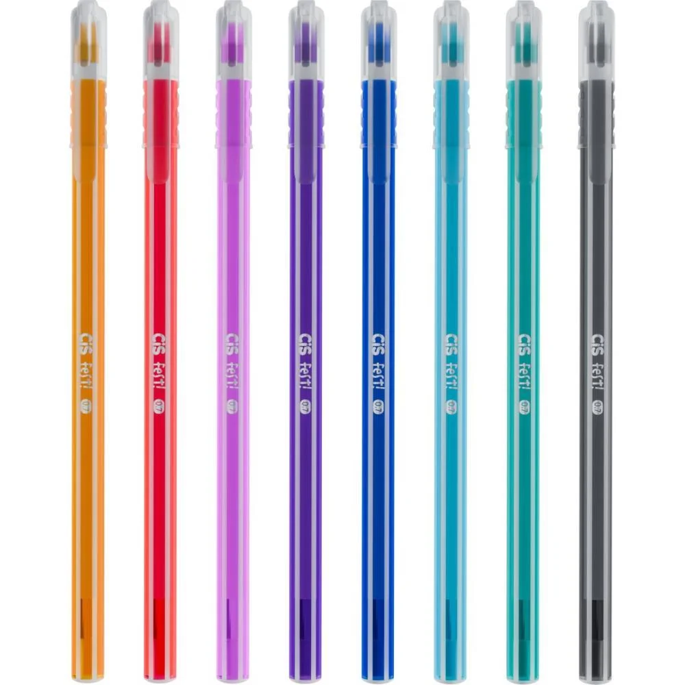Caneta Esferografica Cis Fest 0.7Mm 8 Cores (S) Sertic (Pote-24) - imagem 2