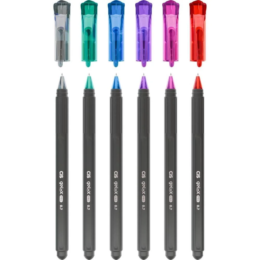 Caneta Gel Cis Gelyx Pro 0.7Mm 6 Cores (S Sertic (Dp.c/24) - imagem 5
