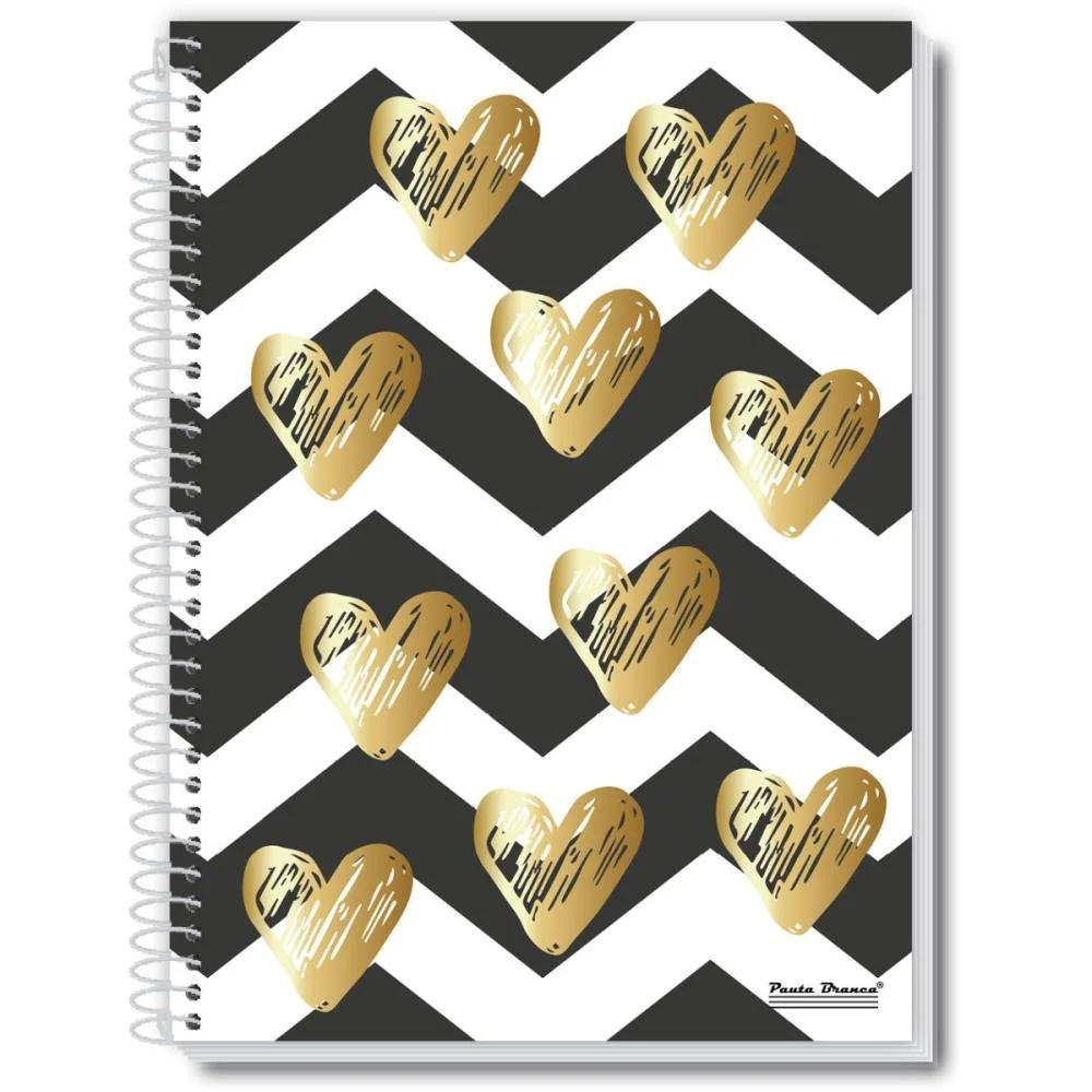 Caderno 01X1 Capa Dura Amo 80Fls. Pauta Branca (Pct.c/03) - imagem 3