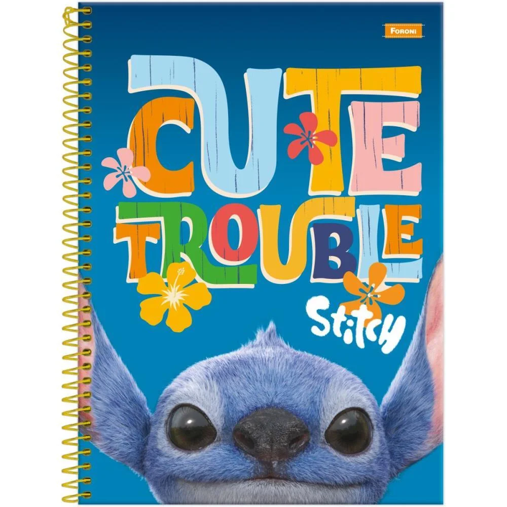 Caderno 01X1 Capa Dura Stitch Movie 80F Foroni (Pct.c/04) - imagem 6