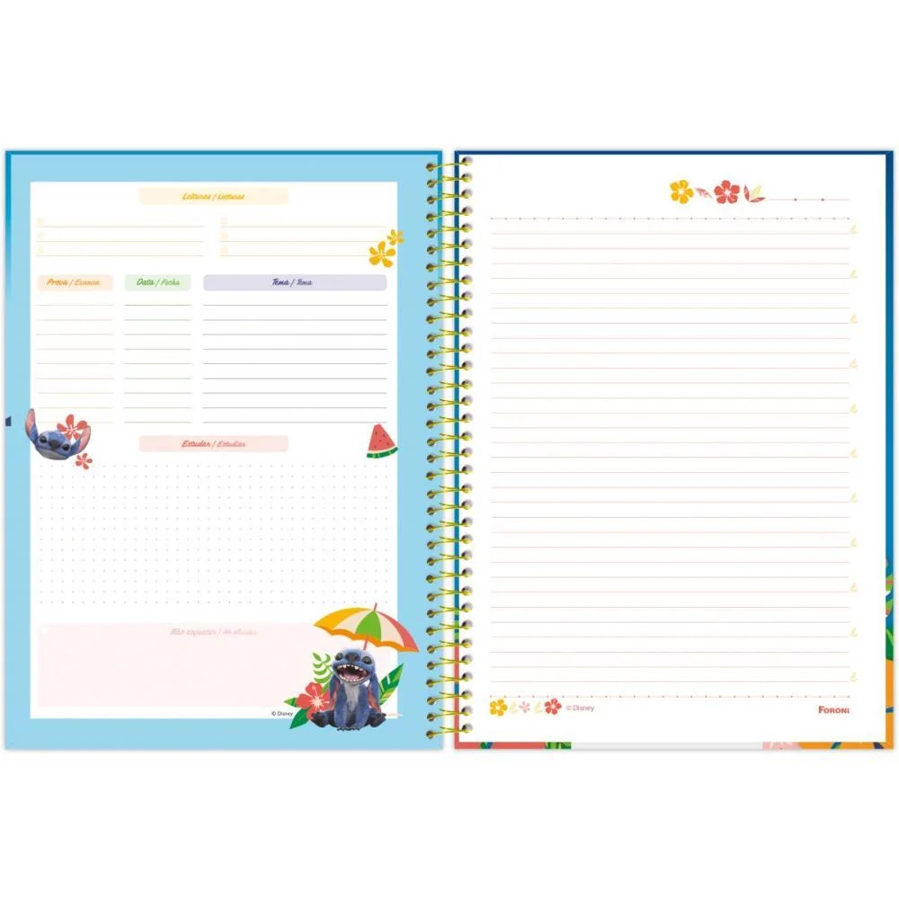 Caderno 01X1 Capa Dura Stitch Movie 80F Foroni (Pct.c/04) - imagem 9