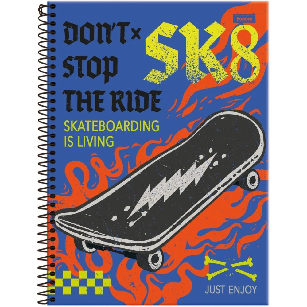 Caderno 10X1 Capa Dura Drip 160F Foroni (Pct.c/04) - imagem 3