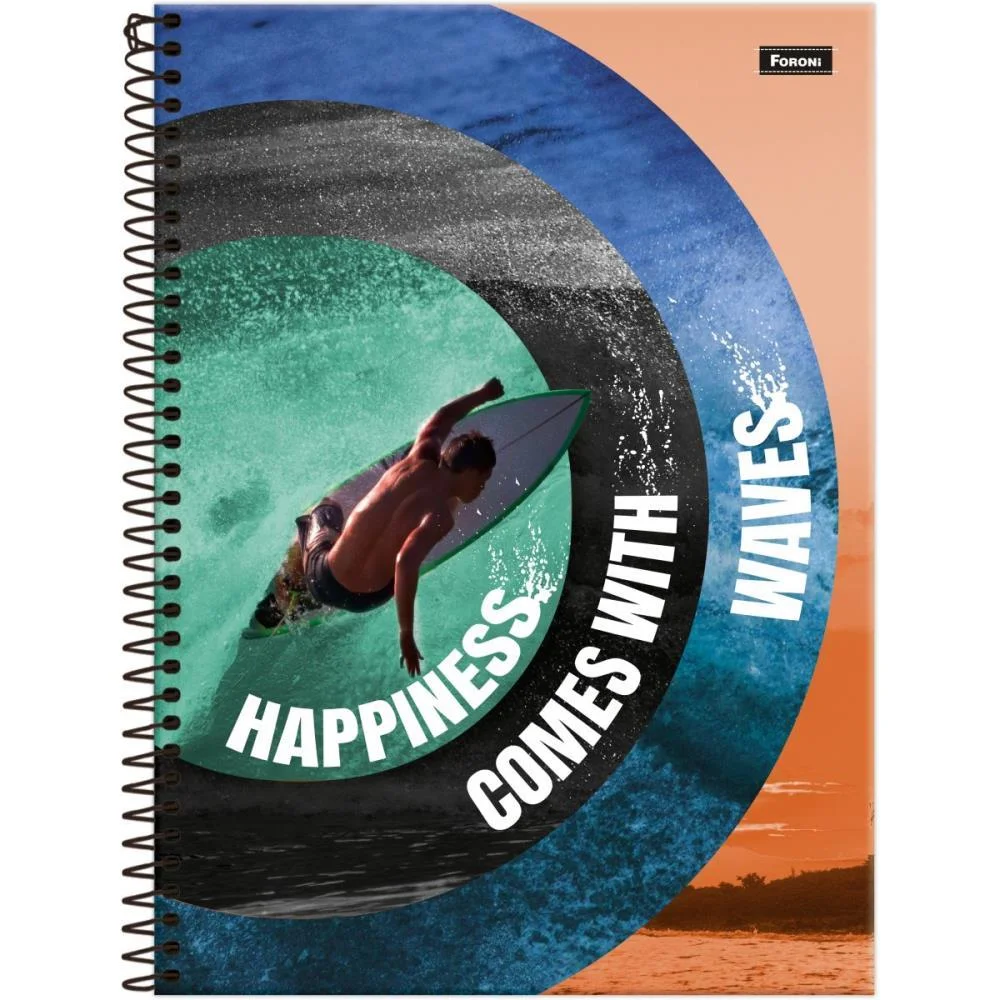 Caderno 01X1 Capa Dura Freewave 80F Foroni (Pct.c/04) - imagem 9