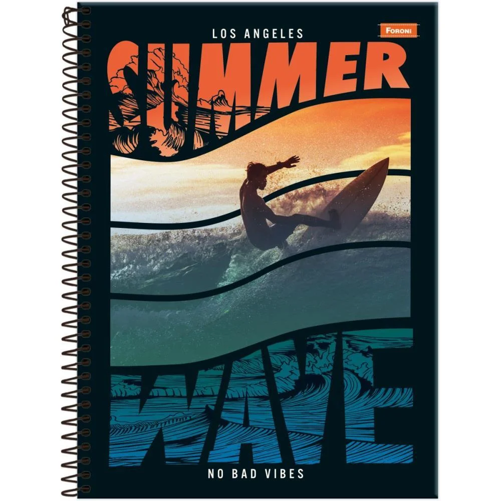 Caderno 10X1 Capa Dura Freewave 160F Foroni (Pct.c/04) - imagem 4