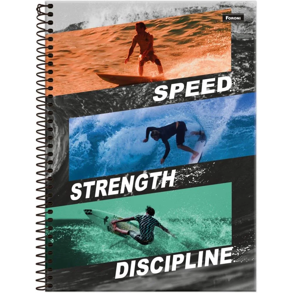 Caderno 10X1 Capa Dura Freewave 160F Foroni (Pct.c/04) - imagem 9