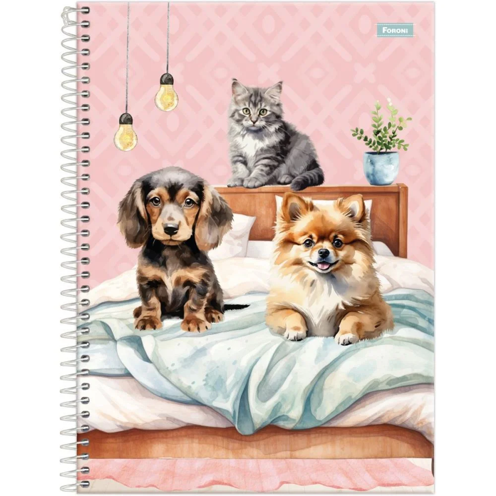 Caderno 01X1 Capa Dura Furfriends 80F Foroni (Pct.c/04) - imagem 3