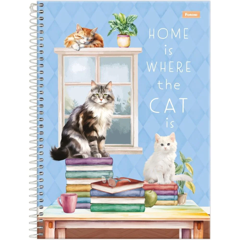 Caderno 10X1 Capa Dura Furfriends 160F Foroni (Pct.c/04) - imagem 4