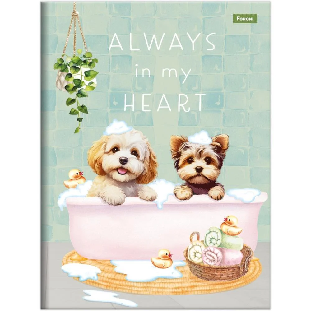 Caderno Brochura 1/4 Capa Dura Furfriends 80F Foroni (Pct.c/05) - imagem 3
