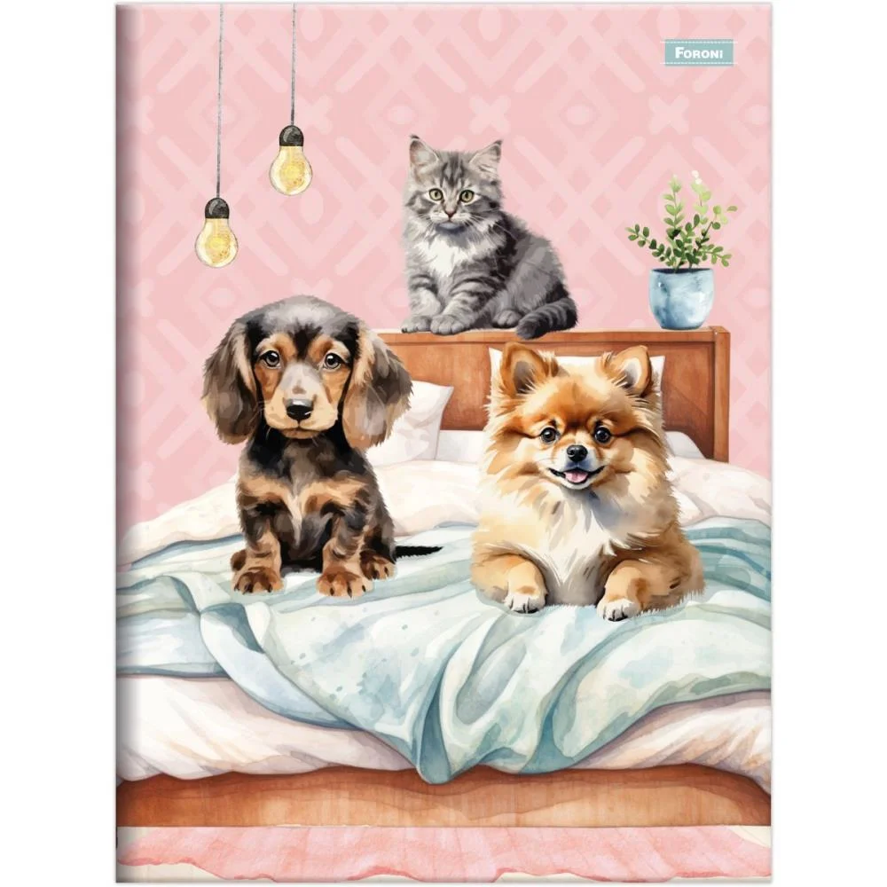 Caderno Brochura 1/4 Capa Dura Furfriends 80F Foroni (Pct.c/05) - imagem 4