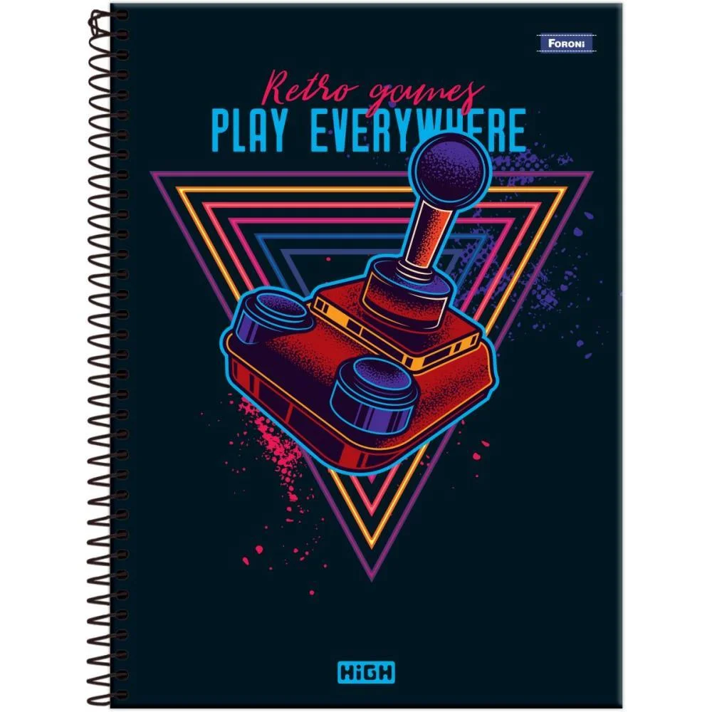 Caderno 01X1 Capa Dura High Masculino 80F Foroni (Pct.c/04) - imagem 5