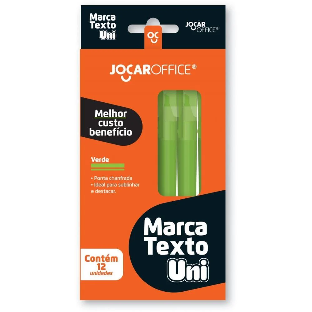 Caneta Marca Texto Jocar Uni Verde Leonora (Cx.c/12) - imagem 4