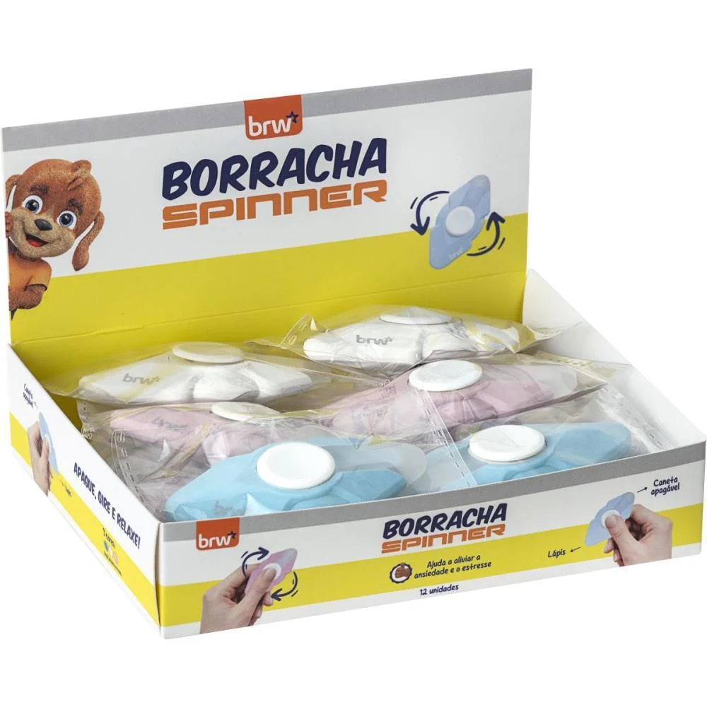 Borracha Colorida Borracha Spinner 3 Cores (S) Brw (Dp.c/12) - imagem 7