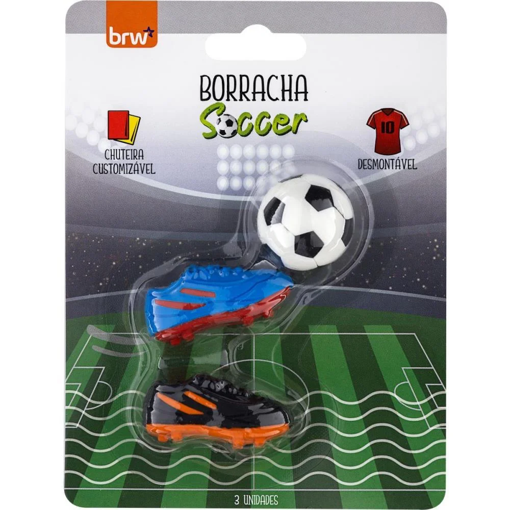 Borracha Decorada Borracha Soccer Brw (Dp.c/06) - imagem 7