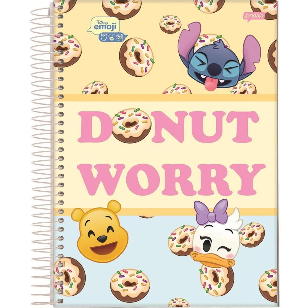 Caderno 01X1 Capa Dura Disney Emoji 80Fls. Jandaia (Pct.c/04) - imagem 4