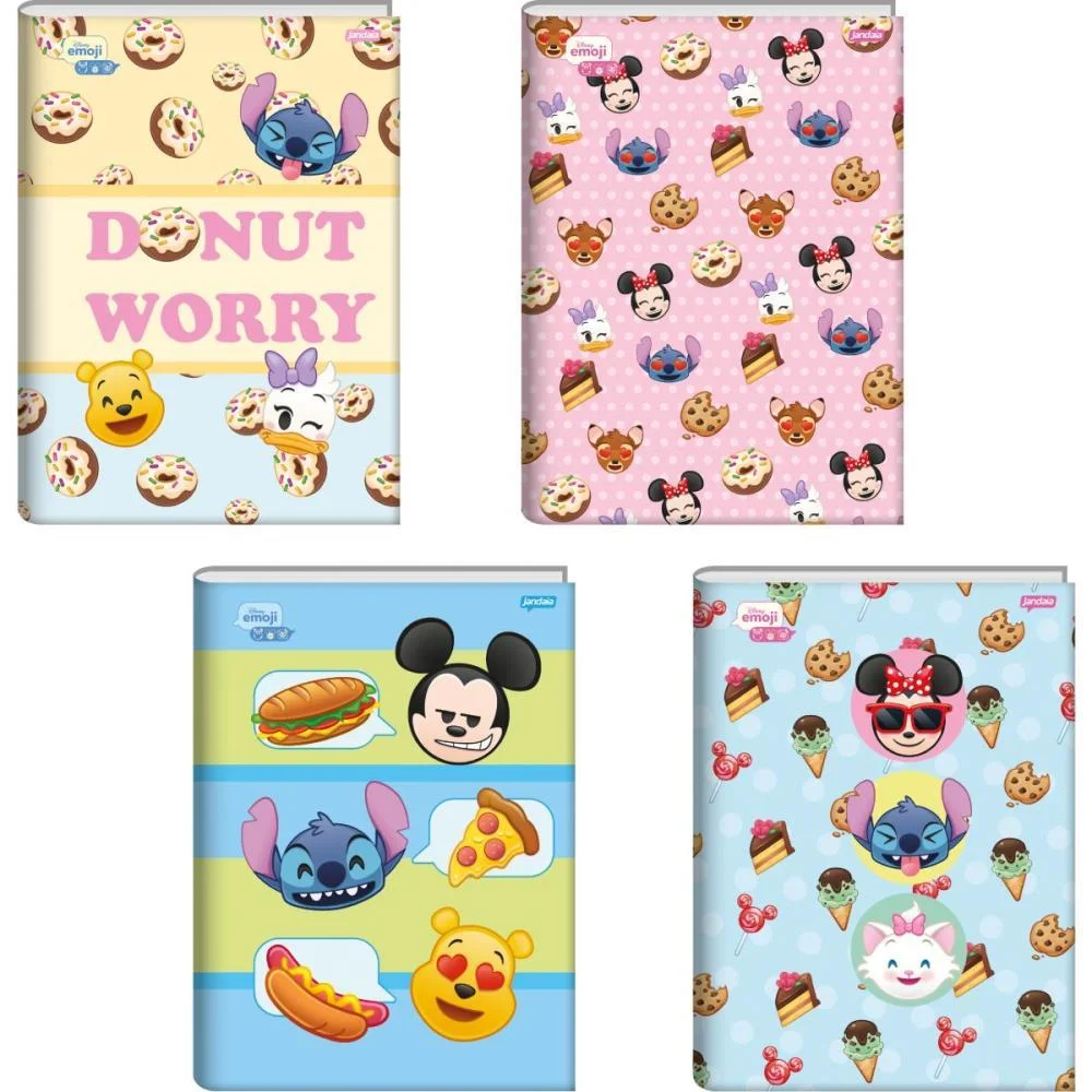 Caderno Brochurao Capa Dura Disney Emoji 80Fls. Jandaia (Pct.c/05) - imagem 3
