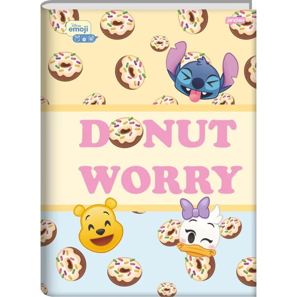 Caderno Brochurao Capa Dura Disney Emoji 80Fls. Jandaia (Pct.c/05) - imagem 4